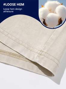 Men's Cotton T-Shirts Oversized Unisex Short Sleeves Casual Loose Wash Solid Basic Tee Tops Vintage Washed Basic Loose Tees - 灰色 - 查看 6