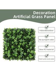 1件人造黄杨草篱笆墙，人造花卉，人造植物，香叶树（Aglaia odorata），10英寸/25厘米，黄杨木，PE材质，花园装饰，婚礼季，母亲节装饰，学校宿舍办公室装饰，户外派对活动节日生日派对装饰，家居入口酒店餐厅客厅卧室婚礼派对厨房花园装饰，四季皆宜的装饰 - 彩色 - 查看 10