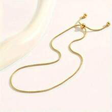 Personalized Simple Adjustable Women's Anklet Minimalist Style Foot Jewelry Beach Party Daily Wear Anklet - Vàng - Xem 3