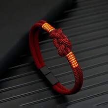 4mm High-End Men's Street Weaving Wristband, Everyday Versatile Wristband Bracelet - Bracelet - View 5