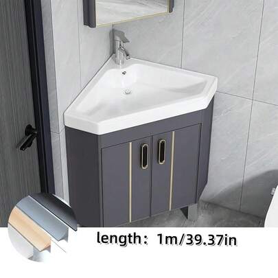 1卷1米 x 2.5厘米自粘硅胶防水防溅挡板，可折叠，适用于厨房、浴室和台面，柔性地板密封条，易于安装，坚固可弯曲的浴室挡水条，适用于水槽和台面，经典款式 - 自粘硅胶可折叠挡水条，适用于水槽、橱柜、炉灶，多种颜色可选