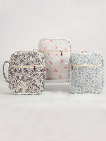 1pc Multi-Functional Bible Bag, Suitable For Girls And Women, Daily Storage, Attending Worship Activities, Gift For Children, Parents, Holidays, Women's Bible Tote Bag, Quilted Bible Storage Bag, Bible & Study Supplies, Women's Gift - Essential For Back To School, Book Storage Bag For Traveling And Carrying Prayer Books