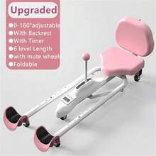 Leg Stretcher Leg Split Stretching Machine Leg Flexibility Training Equipment UK - Pink - View 6