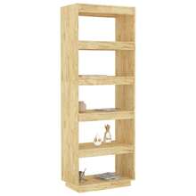 Book Cabinet/Room Divider 60x35x167 Cm Solid Pinewood - Brown - View 4