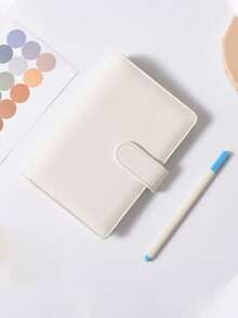 一套A6尺寸PU皮面精装笔记本（含45页内页） - 日记本 - 六孔装订 - 配有时尚的个人收纳书套，磁吸式封口设计 - 彩色 - 查看 6