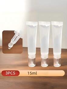 2/3pcs,Dripper Hose, Squeeze Sub Bottle, Travel Liquid Foundation Essence Lotion Sub Bottle, Portable Cosmetics Small Empty Tube - View 13