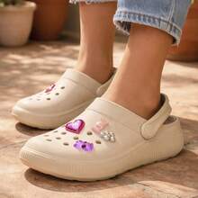 Molekinho Molekinha Kids' Flip-Flops - Fashionable Clogs With Fun Buttons - 106 Molekinha Cream - View 2