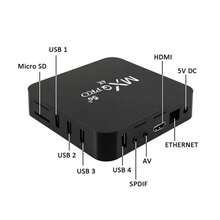 El decodificador MXQPro es un decodificador de TV y reproductor de transmisión de video en línea adecuado para uso doméstico e interior. - Oscuro - Ver 4