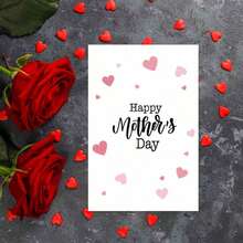 1 Thiệp chúc mừng Ngày của Mẹ - Món quà Ngày của Mẹ đơn giản, thiết kế kiểu chữ viết tay trang nhã với những điểm nhấn đầy tình cảm, hoàn hảo dành tặng mẹ, bà, vợ từ con gái hoặc con trai. - A - Xem 1