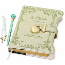 This Diary Comes With A Pen, Lock, And Key-A Unique Gift Idea Suitable For Both Men And Women. This 360-Page Women's Diary, B6 Size, Is Perfect For Writing Down Secrets. Its Garden-Themed Design Makes It An Ideal Gift. A Women's Diary, Personal Journal, Personal Diary, Scrapbook, Decorative Magazine, Garden Pattern-A Sophisticated Diary. - B-Hồng - Xem 7