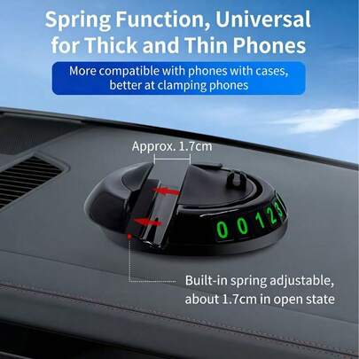 Multi-Function Car Anti-Slip Mat With Phone Holder, Universal Dashboard Non-Slip Pad With Phone Stand, Fashion Glasses Storage, Parking Card And Storage Tray, An All-In-One Car Dashboard Organizer For Navigation, Phone, Glasses And Small Items, Durable Non-Slip Silicone Pad Suitable For Most Vehicles, Convenient Storage Solution To Keep Dashboard Tidy And Organized