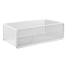 1 pieza Estantería magnética de malla de hierro, negro/blanco, adecuada para refrigerador y lavadora. Incluye cajas de almacenamiento magnéticas para guardar especias de cocina, detergente de lavandería, etc. - Multicolor - Ver 5