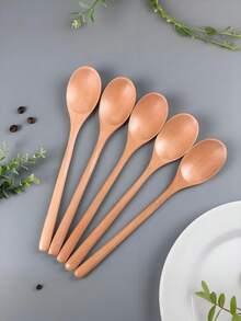 Custom Engraved Wooden Spoon For Kids, Personalized Baby Feeding Spoon, Children Tableware, Birthday Gift For Kids - Multicolor - View 4