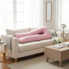 Full Body U Shape Pillow Ultra Soft Pregnancy Maternity Nursing Support Comfort - Pink - View 4