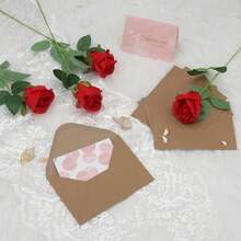 Bộ 60 phong bì giấy Kraft kèm thiệp trắng, thiệp gấp, thiệp trắng tự làm, thiệp chúc mừng, thiệp mời, thiệp sinh nhật, thiệp cảm ơn (Màu nâu) - Loại A - Xem 5