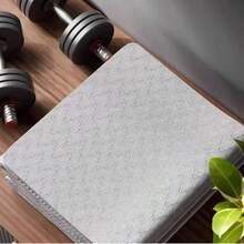 1pc Foldable Fitness Mat, 8mm Thick, Indoor Exercise, Yoga & Pilates Mat, Portable Home Gym Mat, Suitable For Workout, Nap, Office Use - Grey - View 4