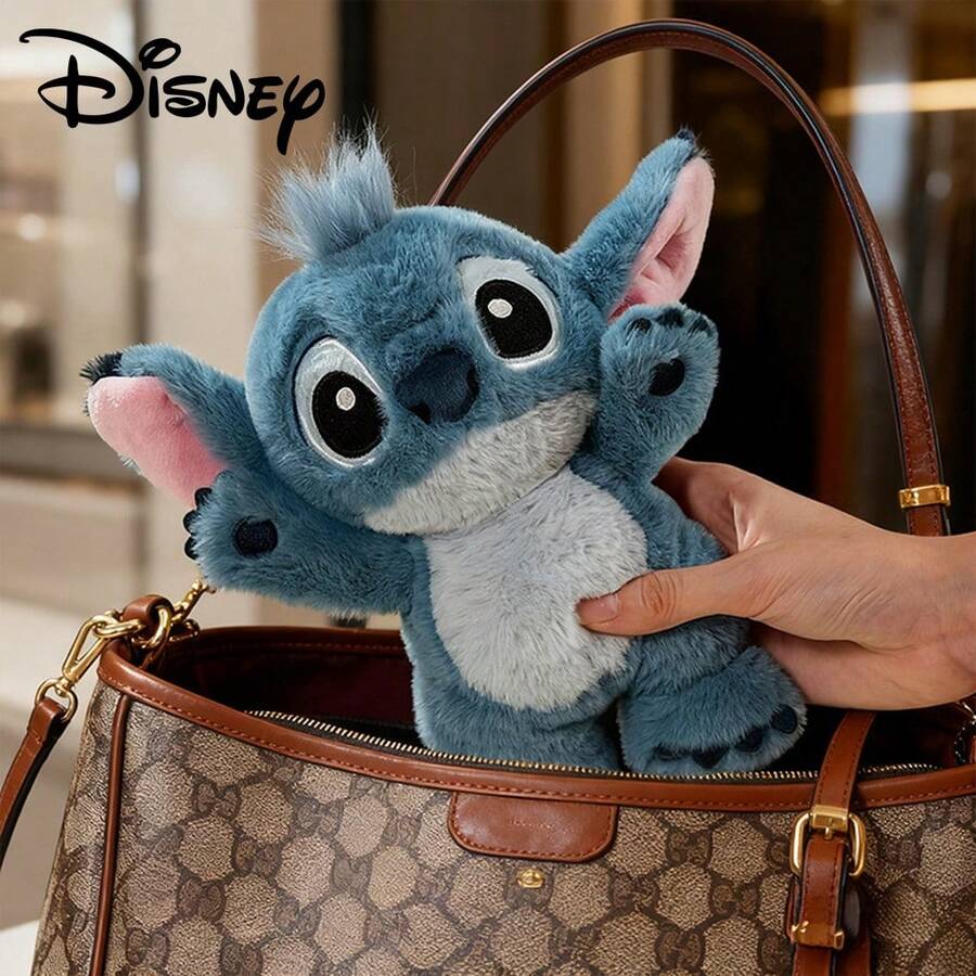 Disney 1个正版史迪奇毛绒玩具，可爱史迪奇填充玩偶，儿童安抚玩偶，家居装饰，情人节/生日礼物 - 藍色 - 查看 1