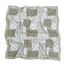 1条女士新款110*110厘米卷边大方巾，花卉印花，印尼风格头巾/披肩 - 彩色 - 查看 19