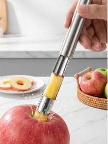 1 chiếc muỗng múc trái cây bằng thép không gỉ | Đa chức năng, dễ vệ sinh, dụng cụ nhà bếp bằng thép không gỉ 430, thích hợp cho táo, lê, v.v. - Nhiều màu - Xem 3