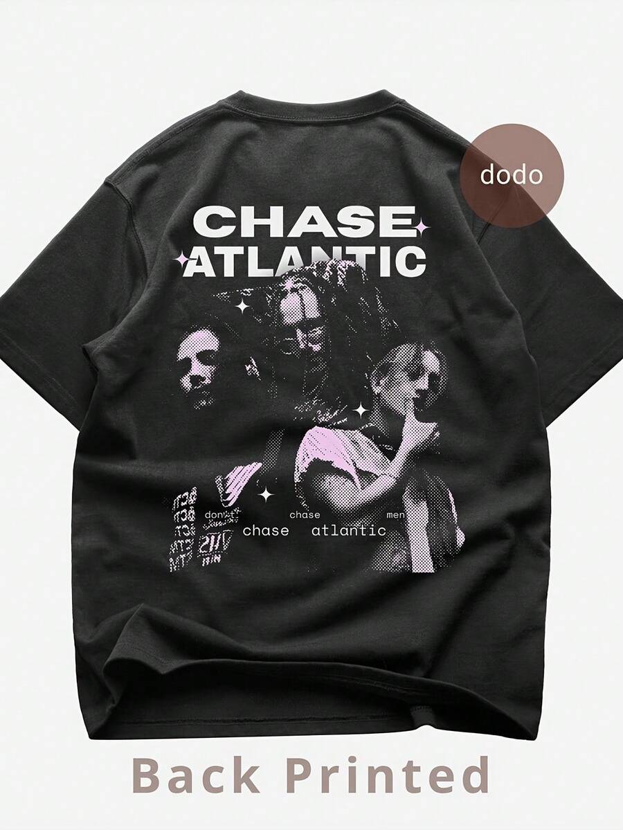 Chase Atlantic Back T-Shirt Rock Music Shirt Nostaia Album Chase Atlantic Album Chase Atlantic Merch Uni Rocker Clothing(6) - màu đen - Xem 1