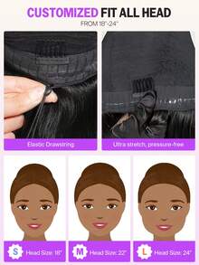 MEGALOOK Water Wave Burmese Curly Human Hair Wig 13x6 Three-Go™ Glueless Transparent Lace Wig With Finger Coil Ends 100% Human Hair Pre Cut Lace Front Pre Bleached & Pre Plucked Natural Hairline Tiny Knots Easy Wear With Drawstring Breathable Cap 18-26 Inch Natural Black Wig - No Glue Needed Beginner Friendly - Natural Black - View 8