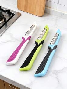 1pc Multi-Function Fruit & Vegetable Peeler, Suitable For Peeling Potatoes, Apples, Cucumbers, Carrots, Etc., Ideal For Kitchen Use - Multicolor - View 17