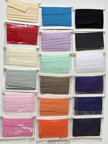 5.5cm Single Fold Edging Tape, Pre-Folded Elastic Tape Suitable For Sewing, Folding, Handmade And Home Decor, Multi-Functional Fabric Trim And Garment Embellishment, Sewing Decorative Tape, Smooth Texture, Flat Fabric, Neat Edging, Durable Decorative Tape, DIY Projects - Multicolor - View 7