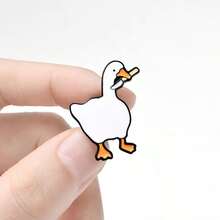 eyekan Cartoon Goose Game Game Big Goose Brooch Enamel White Goose Badge All-Match Clothing Accessories - Multicolor - View 6