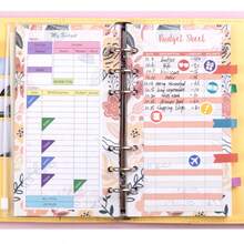 Budget Planner, Binder - Household Book A6 Planner Money Envelopes Envelope Method, Budget Planner Money Organiser Savings Book With Films For Financial Planner Saving Folder, Cash Stuffing Starter - A6 - View 7