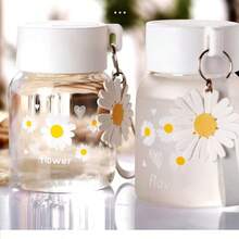 1个小雏菊水杯，可爱卡通水杯 - 防漏防摔，便携旅行杯，材质密封设计，可机洗，完美的生日礼物 - 彩色 - 查看 6