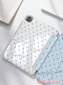 波点图案极简平板电脑保护套,适用于 iPad 9.7/10.2/10.5/10.9/12.9 英寸、iPad Pro 11 英寸、第十代、Galaxy Tab S6 Lite 10.4 英寸、Kindle Paperwhite 第十二代(2024 年款)、Kindle 第十一代(2024 年款),柔软防震保护,智能休眠/唤醒功能,Y 型折叠支架设计,提供多种观看角度。 - 彩色 - 查看 4