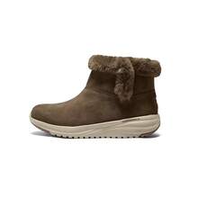 Skechers MODERN COMFORT WINTER Series Women's Fleece Warm Sports Versatile Short Snow Boots - Coffee Brown - View 2
