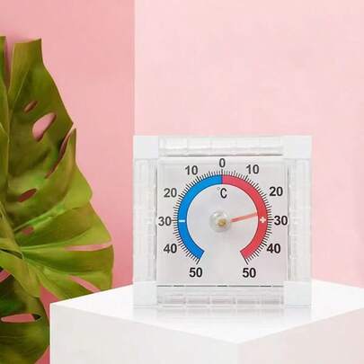 Clock-Style Indoor/Outdoor Thermometer, Convenient And Practical