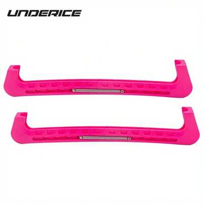 1 Pair Of Under-Ice Adjustable Elastic Ice Skate Covers With Protective Blades - Durable PE Material, Snug Fit, Available In Gray/Red/Blue - Ideal Choice For Skating And Water Sports Enthusiasts