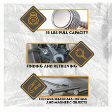 30英寸伸缩式磁性拾取工具，拉力15磅，带固定夹 - 多款式 - 查看 7