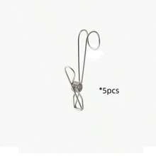 10个不锈钢长尾夹钩，多用途夹子，防风毛巾架，适用于厨房、浴室、阳台 - 掛夾 - 查看 9