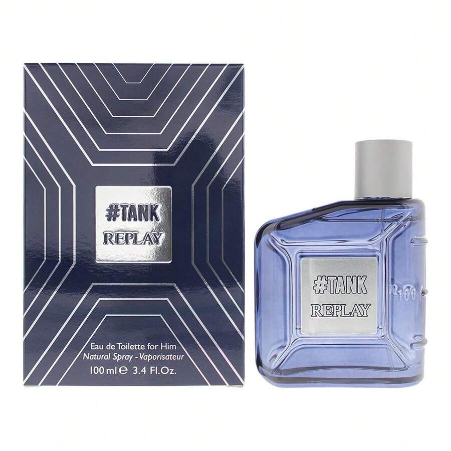 Replay Tank For Him Mens EDT 100ml With Free Fragrance Gift - Woody & Earthy - View 1