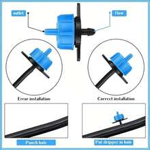 Drip Irrigation Drip Head, Irrigation Pipe, Pressure Compensation Drip Head System, Drip Head Constant Flow Head, Garden Watering Drip Head Accessories - Drip Irrigation Emitters - View 4