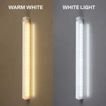 6pcs 20cm/30cm/50cm LED 3-Color Changing Cabinet Lights With Sensor, Ultra-Thin Smart Kitchen Counter Lights, Wardrobe Home Decor Lights, Rechargeable Battery & Motion Sensor, Wireless Self-Adhesive For Cabinet, Shoe Rack, Entrance, Indoor & Outdoor Decoration Lighting, Essential Home Accessory For Kitchen, Bedroom, Wardrobe, 200/350mAH - 櫥櫃燈 - 查看 5