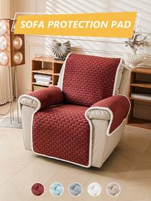 1PC New Crystal Velvet Single Seat Sofa Cover, All-Season Universal, Non-Slip Sofa & Lounge Cushion, Pet-Friendly, Machine Washable - Multicolor - View 2