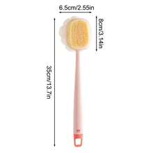 1Pc Bath Brush Loofah Back Scrubber Long Handle Shower Body Brush With Soft Mesh Sponge For Women Skin Exfoliating Bath, Massage - Two-in-one - View 8