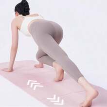 1pc Foldable Fitness Mat, 8mm Thick, Indoor Exercise, Yoga & Pilates Mat, Portable Home Gym Mat, Suitable For Workout, Nap, Office Use - Grey - View 2