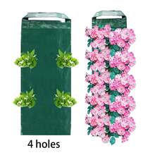 [1pc UV Hanging Flower Planter] 1pcsHanging Flower Strawberry Planting Bags, Planting Fruits, Herbs, Flowers, UV Treatment, Green, 8 Planting Openings - Multicolor - View 7