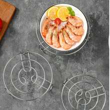 Ultra Mini Steaming Rack 2PCS Different Heights, Egg Steaming Rack Mini Stainless Steel Height Small Leg Rack, Small Cup Pot Holder, Multifunction Steaming Stand Holder - View 11