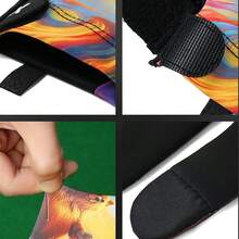 1pc Spring/Summer New Left Hand Billiard Glove, Three-Finger Snooker Glove, Left Hand Smooth Breathable Compression Touchscreen, Elastic, Non-Slip Palms, Unique Animal Design - Multicolor - View 7