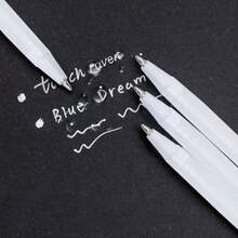 中东版，1支/3支/6支装白色高光凝胶笔，高光白色，适用于会议、签到、DIY绘画。 - A - 查看 4