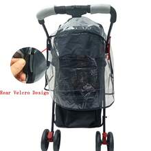 EVA Transparent Waterproof Cover, Windproof And Rainproof Pet Stroller Rain Gear [Cover Only, Stroller Not Included] - Transparent - View 4