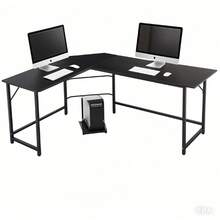 L-Shaped 66and#034;Computer Desk Corner Gaming Desk PC Laptop Study Table Workstation - như hình ảnh - Xem 2