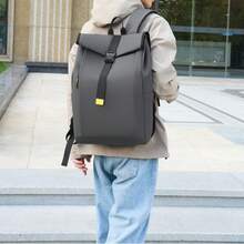 Large Capacity Men's Backpack, Lightweight Commuter Bag, Business Casual Backpack For College Students And Travel - Grey - View 3