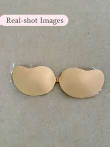 1 Pair Mango-Shaped Adhesive Cleavage Enhancing Nipple Covers, Skin Tone - Apricot - View 1
